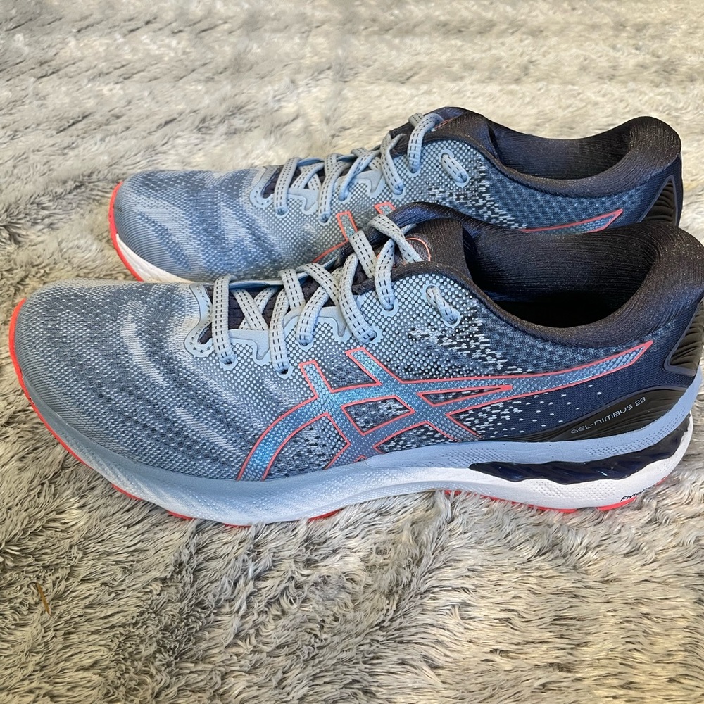 ASICS Women’s Blue & Orange Athletic Shoes (Size 9.5) - Picture 3 of 7